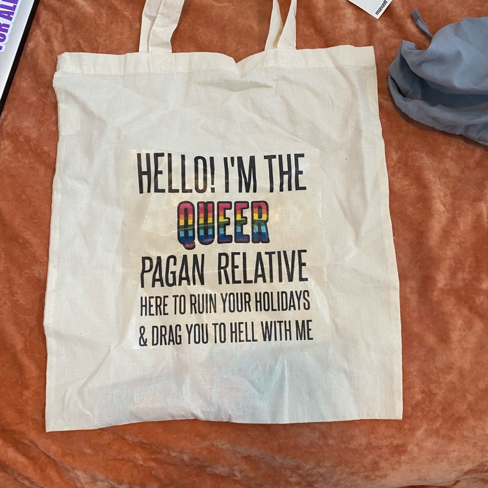 Hand printed bag